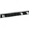 Module thermostatique RainSelect encastréavec 5 fonctions noir/chromé