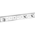 Module thermostatique RainSelect encastréavec 5 fonctions blanc/chromé