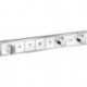 Module thermostatique RainSelect encastréavec 4 fonctions blanc/chromé