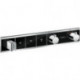 Module thermostatique RainSelect encastréavec 3 fonctions noir/chromé