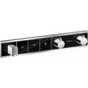 Module thermostatique RainSelect encastréavec 3 fonctions noir/chromé