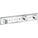 Module thermostatique RainSelect encastréavec 3 fonctions blanc/chromé