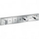 Module thermostatique RainSelect encastréavec 3 fonctions chroméé