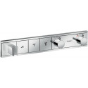 Module thermostatique RainSelect encastréavec 3 fonctions chroméé