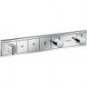 Module thermostatique RainSelect encastréavec 3 fonctions chroméé