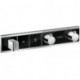 Module thermostatique RainSelect encastréavec 2 fonctions noir/chromé