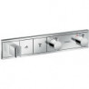 Module thermostatique RainSelect encastréavec 2 fonctions chroméé