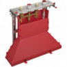 Combiné mél 4 trou s Corps d'encastrement pour montage sur plage de carrelage
