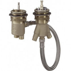 Corps d'encastrement thermostatique 2 trou s pour montage sur bord de baignoire