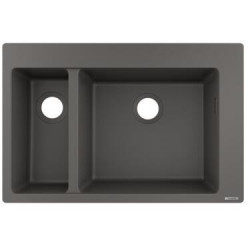 S510-F635 Evier encastré 180/450 gris pierre