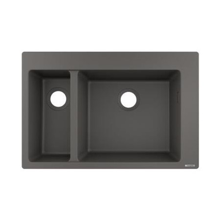 S510-F635 Evier encastré 180/450 gris pierre