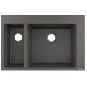 S510-F635 Evier encastré 180/450 gris pierre