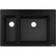 S510-F635 Evier encastré 180/450 noir graphite