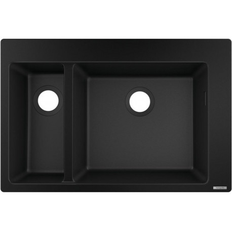 S510-F635 Evier encastré 180/450 noir graphite