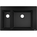 S510-F635 Evier encastré 180/450 noir graphite