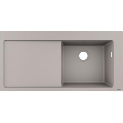 S514-F450 Evier encastré 450avec égouttoir gris béton