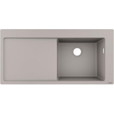 S514-F450 Evier encastré 450avec égouttoir gris béton