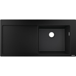 S514-F450 Evier encastré 450avec égouttoir noir graphite