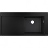 S514-F450 Evier encastré 450avec égouttoir noir graphite