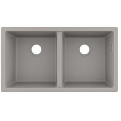 S510-U770 GS Evier à encastrer sous plan 370/370 gris béton