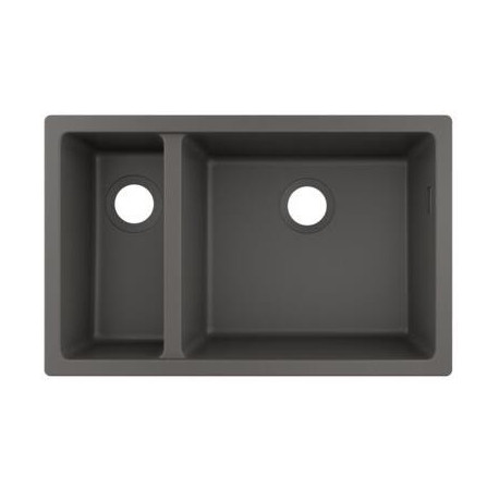 S510-U635 GS Evier à encastrer sous plan 180/450 gris pierre