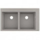 S510-F770 Evier encastré 370/370 gris béton