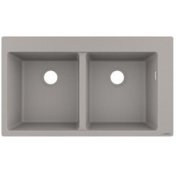 S510-F770 Evier encastré 370/370 gris béton