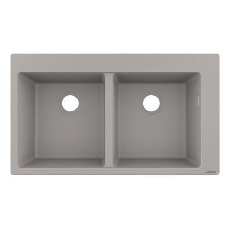 S510-F770 Evier encastré 370/370 gris béton