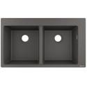 S510-F770 Evier encastré 370/370 gris pierre