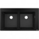 S510-F770 Evier encastré 370/370 noir graphite
