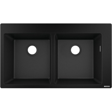 S510-F770 Evier encastré 370/370 noir graphite