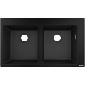 S510-F770 Evier encastré 370/370 noir graphite