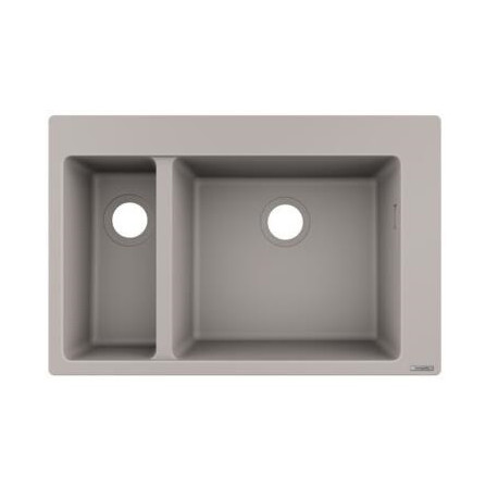 S510-F635 Evier encastré 180/450 gris béton