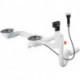D17-11 Garniture de vidage automatique pour double cuve granite chroméé