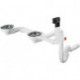 D17-10 Garniture de vidage manuelle pour double cuve granite chroméé