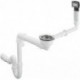 D16-10 Garniture de vidage manuelle pour simple cuve granite chroméé