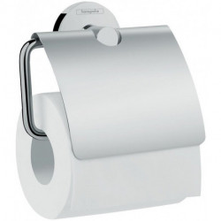 Porte-papier WCavec couvercle chroméé