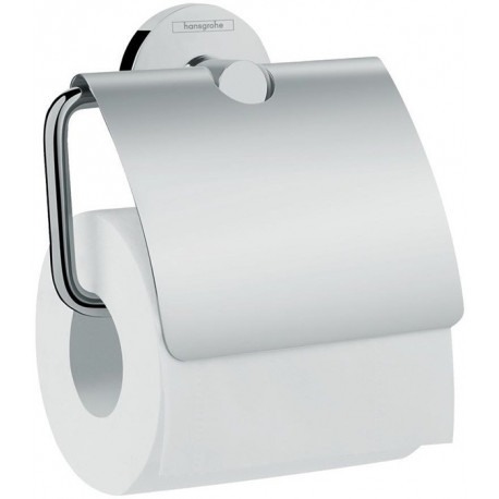 Porte-papier WCavec couvercle chroméé