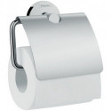 Porte-papier WCavec couvercle chroméé