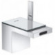 mitigeur bidet, bonde push-open chromée/miroir