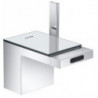 mitigeur bidet, bonde push-open chromée/miroir
