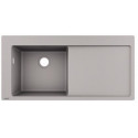 S5110-F450 Evier encastré 450avec égouttoir gris béton