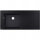 S5110-F450 Evier encastré 450avec égouttoir noir graphite