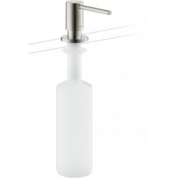 Distributeur de liquide vaisselle aspect acier inox