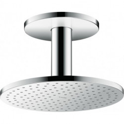 tête de douche 250 2jetavec raccordement plafond 100 mm chroméé