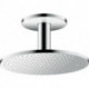 tête de douche 300 2jetavec raccordement plafond 100 mm chroméé