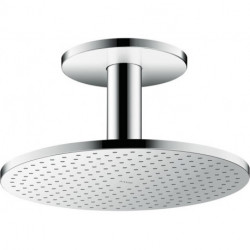 tête de douche 300 2jetavec raccordement plafond 100 mm chroméé