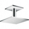 tête de douche 250 x 250 mm 2jetavec raccordement plafond 100 mm chroméé