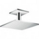 tête de douche 300 x 300 mm 1jetavec raccordement plafond 100 mm chroméé