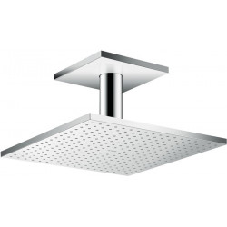 tête de douche 300 x 300 mm 1jetavec raccordement plafond 100 mm chroméé